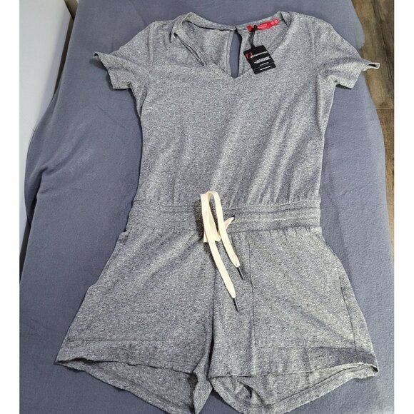 N: PHILANTHROPY Women's SZ XS Distressed Gray Breeze Romper NWT - Picture 3 of 12